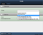 Profilauswahl